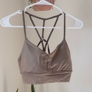 ALO Yoga Strappy Brown Bralette
